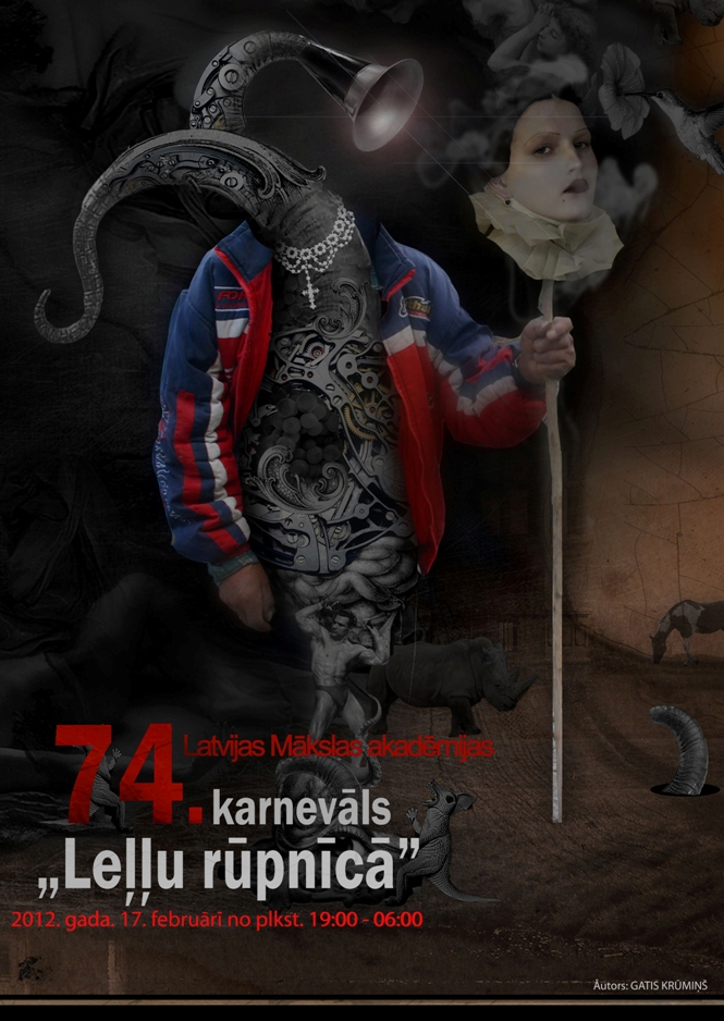 LMA Karnevāra 2012 ĻEĻĻU RŪPNĪCĀ plakāts