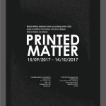 izstādes Printed Matter plakāts